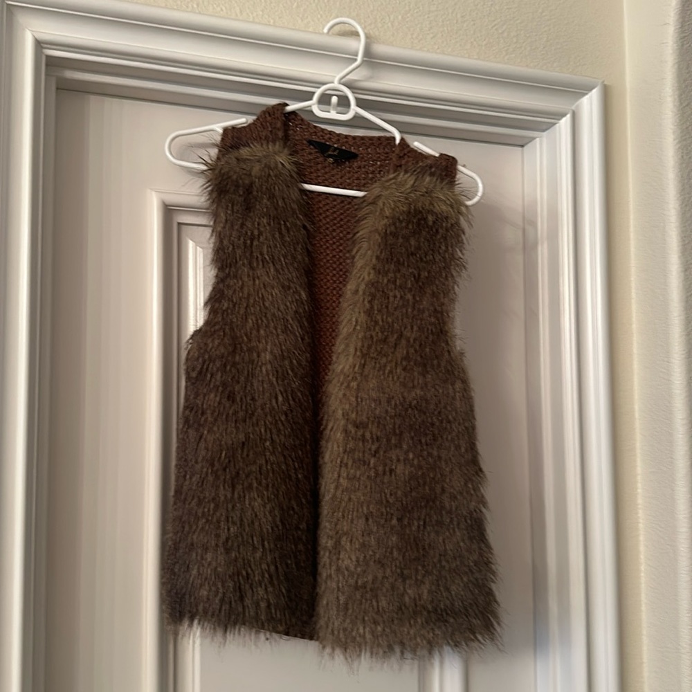 Faux fur sweater vest! From Nordstrom